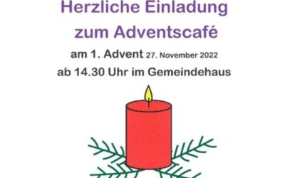 Adventlicher Gemeindenachmittag in Honhardt (1. Advent) und weitere Aktionen im Advent